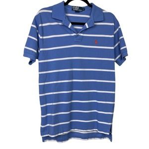 Polo by Ralph Lauren Blue White Striped Men's Medium